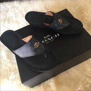 Authentic Coach Janice sandals perfect condition